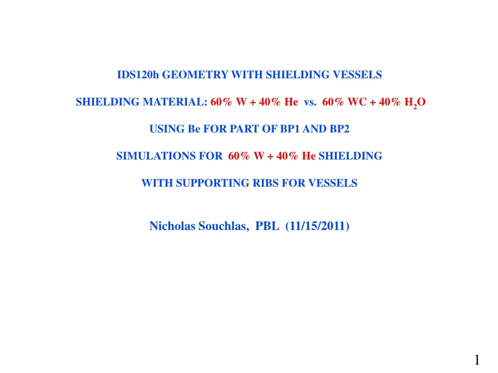 ids120h geometry with shielding vessels shielding