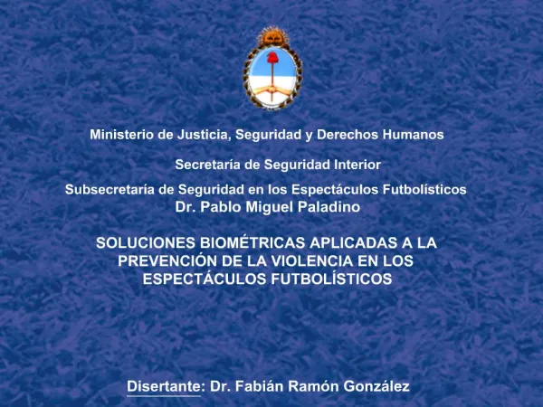 Ministerio de Justicia, Seguridad y Derechos Humanos