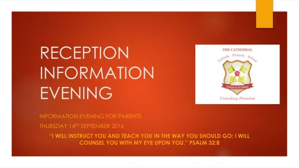 RECEPTION INFORMATION EVENING