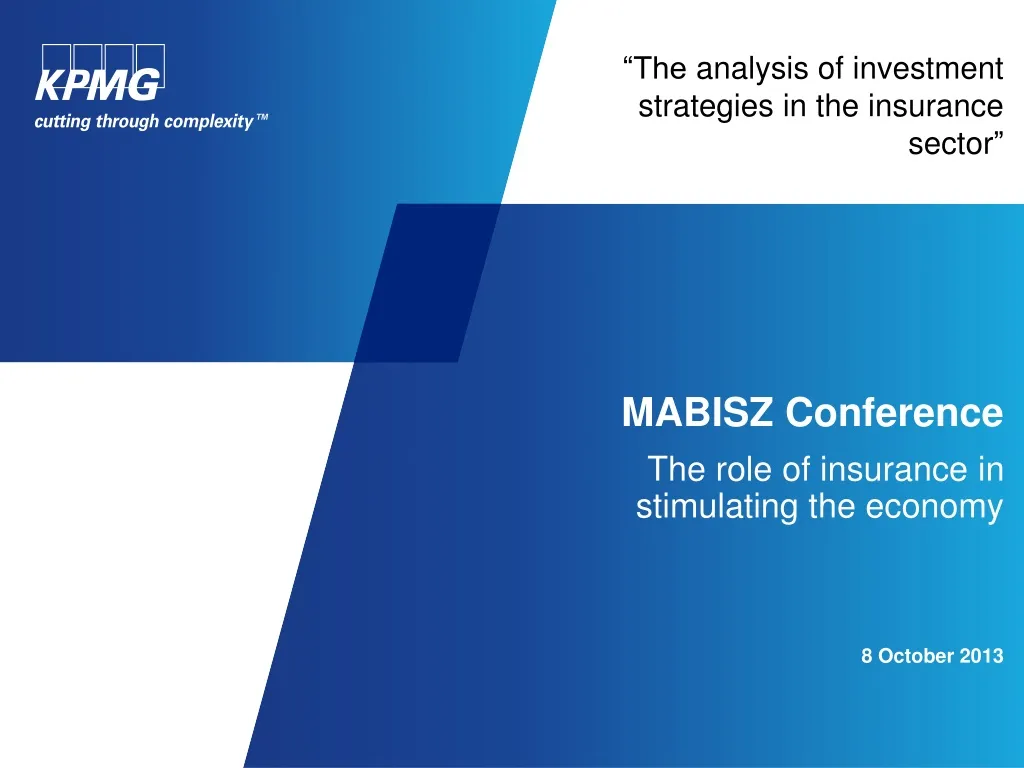the analysis of investment strategies in the insurance sector