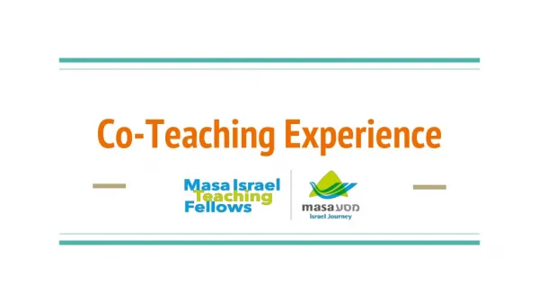 Co-Teaching Experience