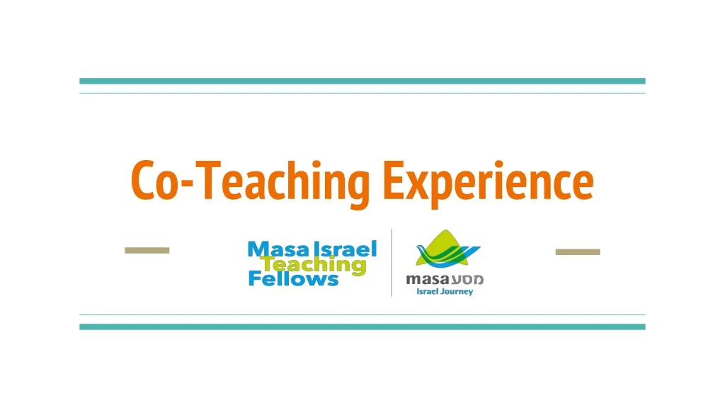 co teaching experience