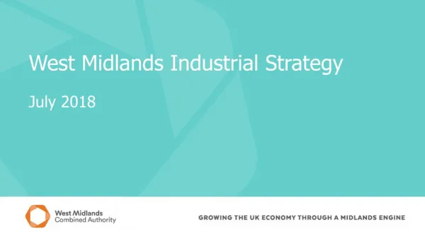 West Midlands Industrial Strategy