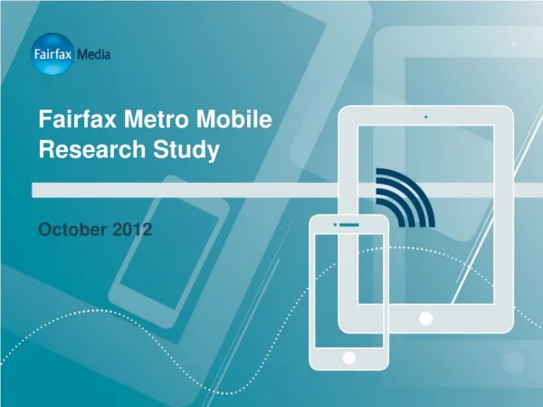 Fairfax Metro Mobile Research Study