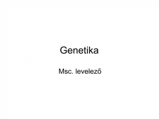 Genetika - slide 1
