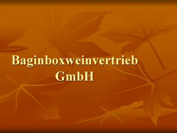 Baginboxweinvertrieb GmbH