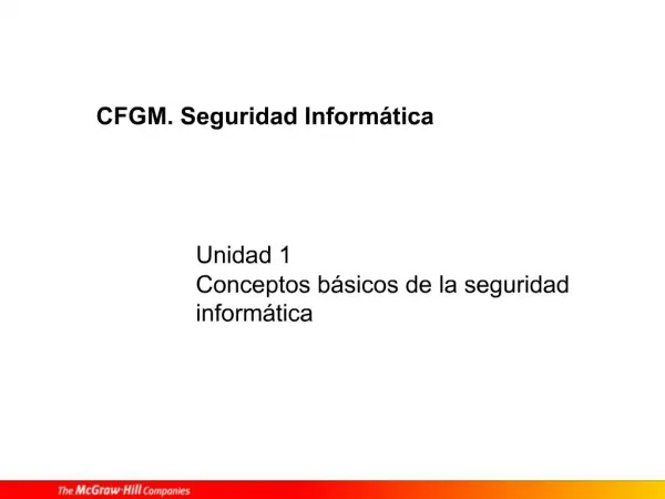 CFGM. Seguridad Inform tica