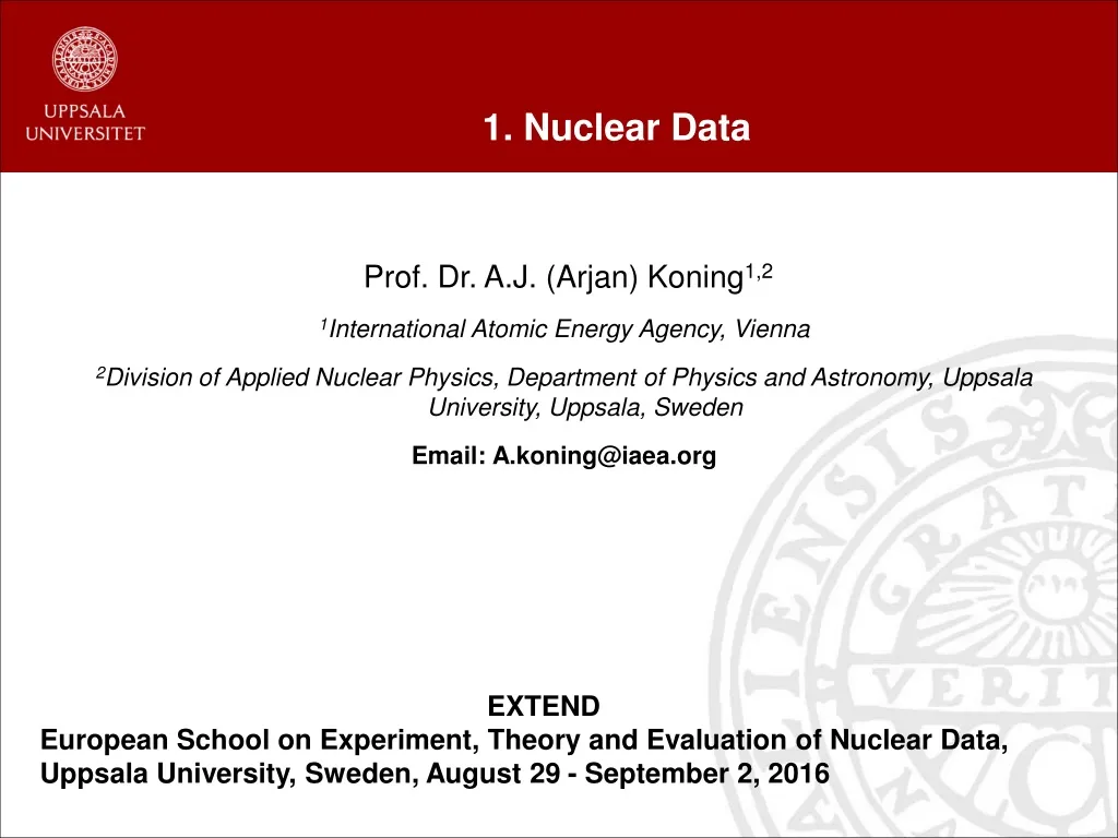 1 nuclear data