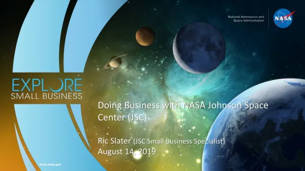 Doing Business with NASA Johnson Space Center ( J SC)