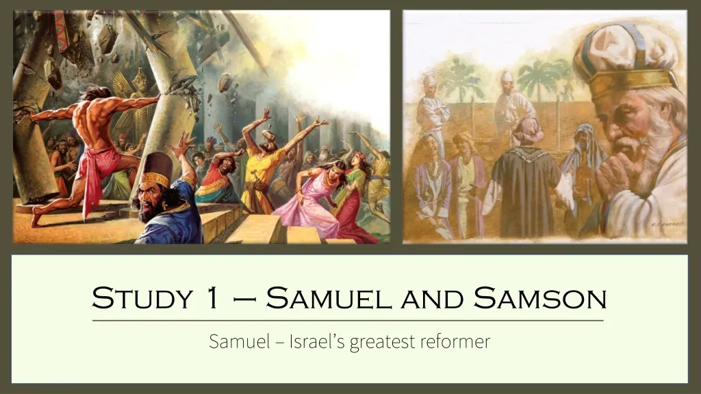 study 1 samuel and samson samuel israel