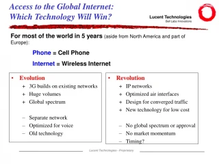 Access to the Global Internet: Which Technology Will Win? - slide 1