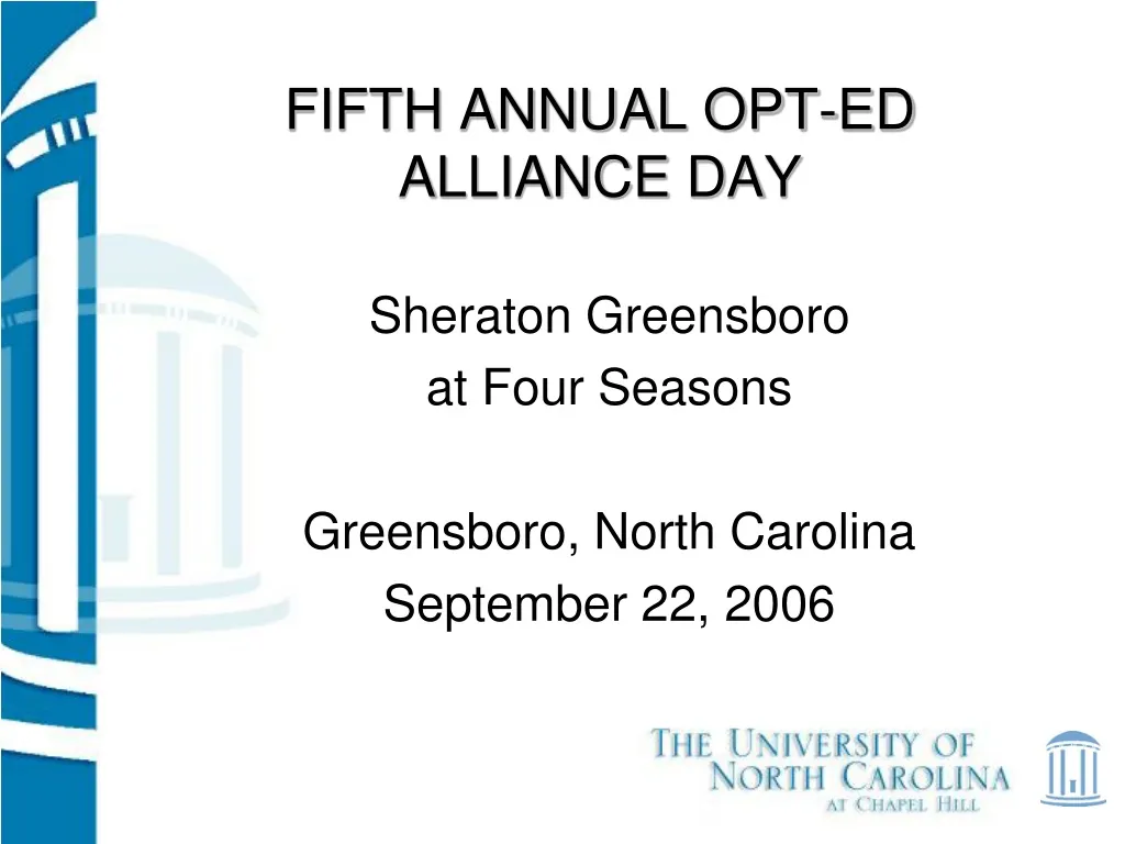 fifth annual opt ed alliance day