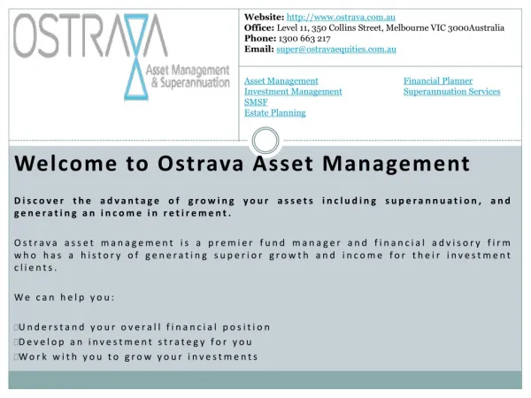 Ostrava Asset Management