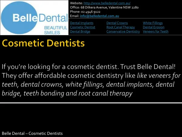 Belle Dental Cosmetic Dentist