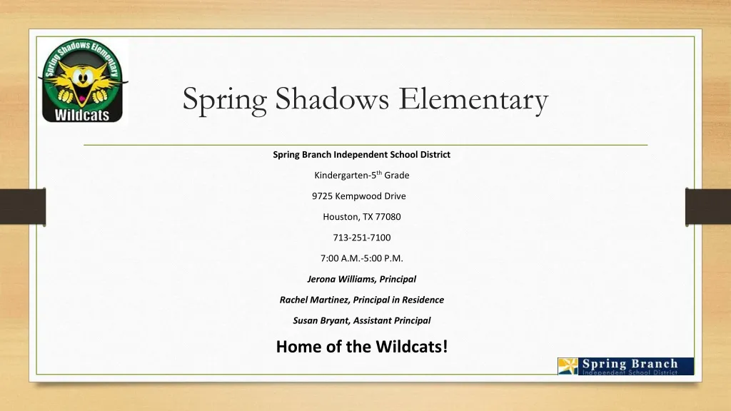 spring shadows elementary