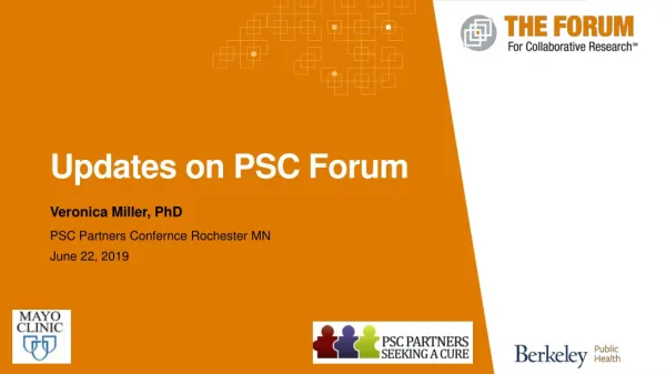 Updates on PSC Forum