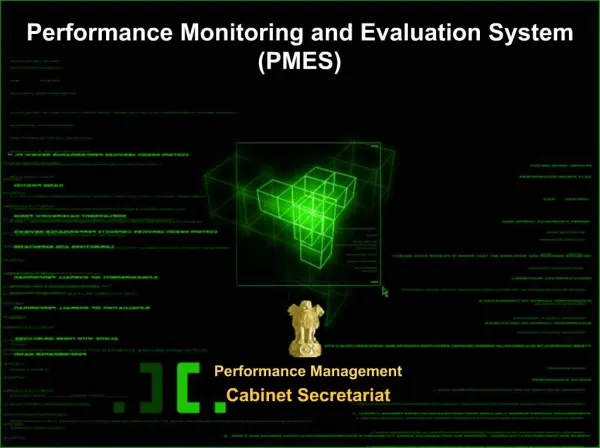 Performance Monitoring and Evaluation System PMES