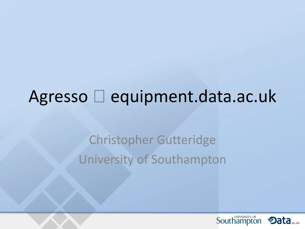 agresso equipment data ac uk
