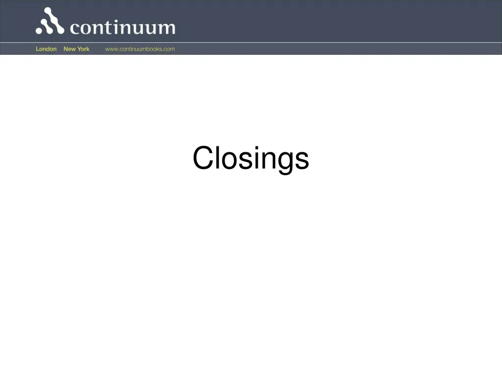 closings
