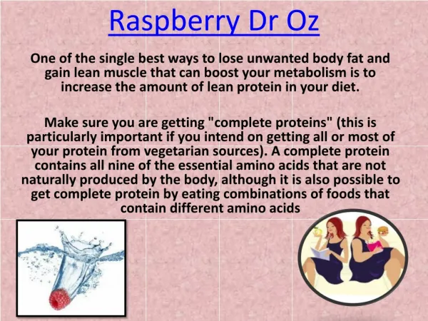 Raspberry Dr Oz