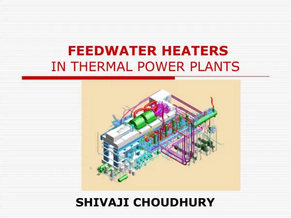 FEEDWATER HEATERS IN THERMAL POWER PLANTS