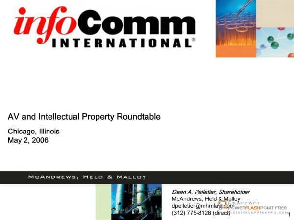 AV and Intellectual Property Roundtable