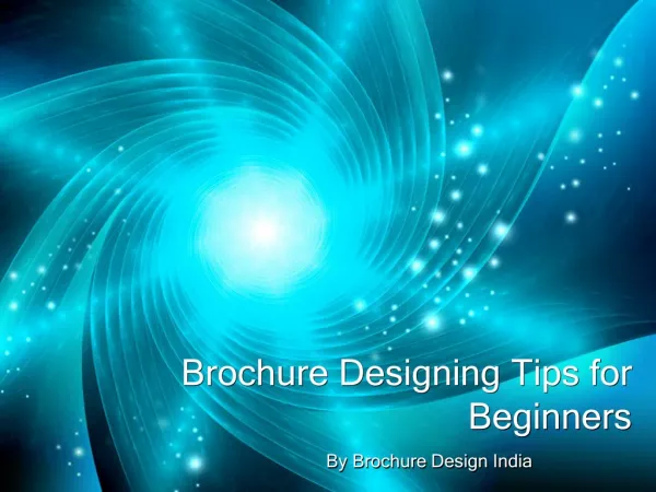 Brochure Designing Tips for Beginners