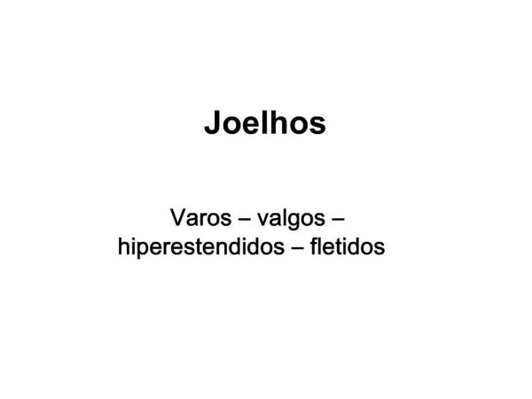 Joelhos