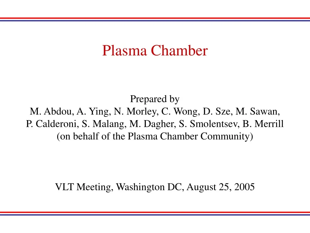 plasma chamber