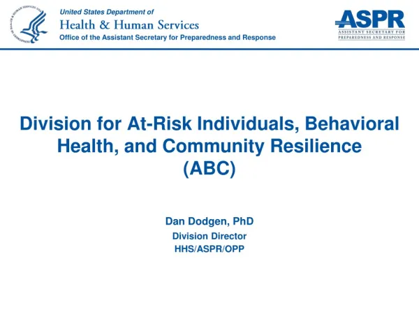 Division for At-Risk Individuals, Behavioral Health, and Community Resilience (ABC )