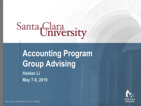 Accounting Program Group Advising