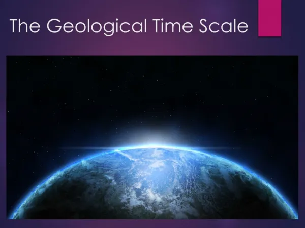 The Geological Time Scale