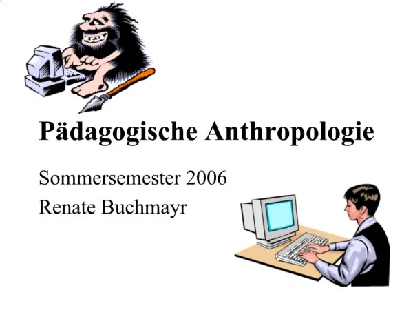 P dagogische Anthropologie