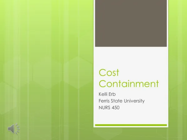Cost Containment