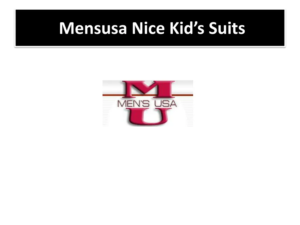 mensusa nice kid s suits