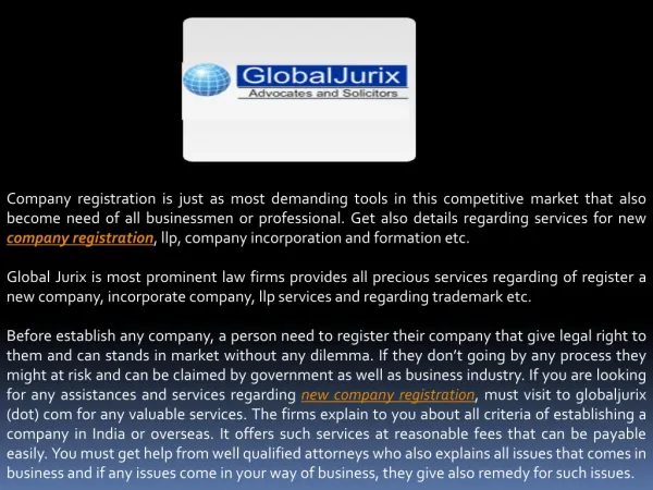 Enrich Your Corporate Ways with Company Registration