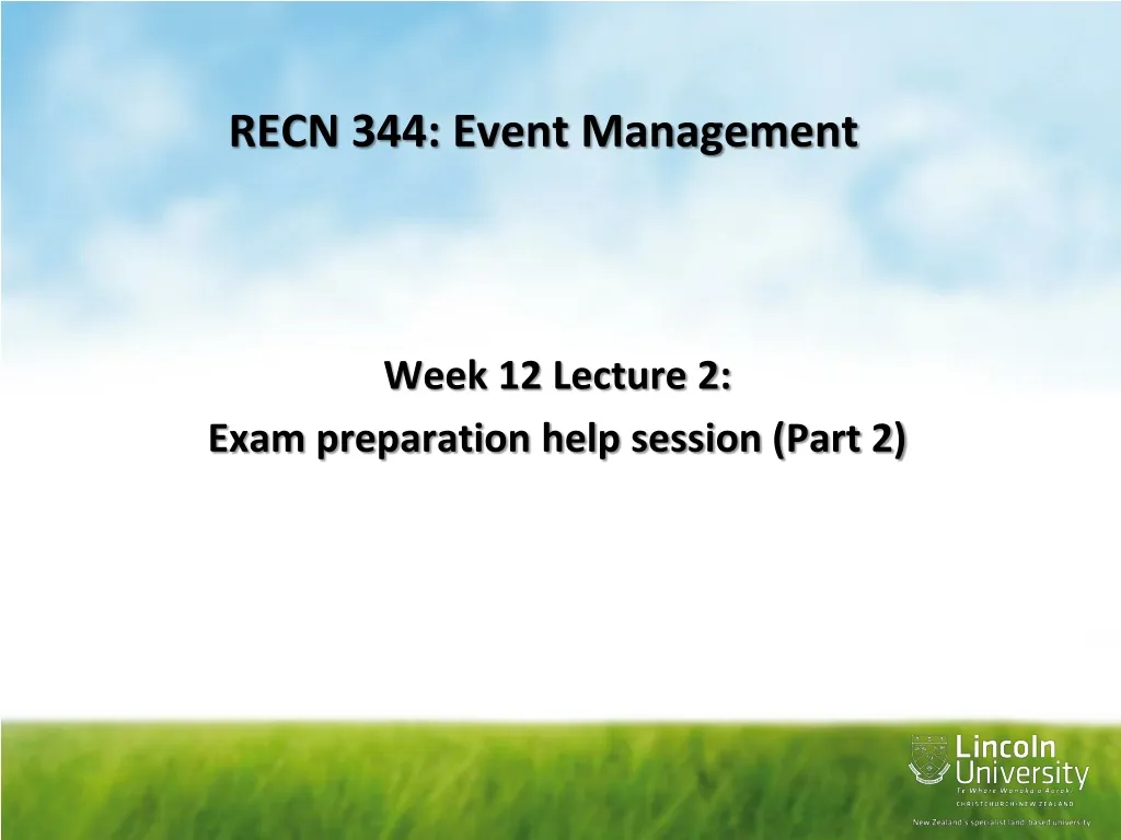 recn 344 event management