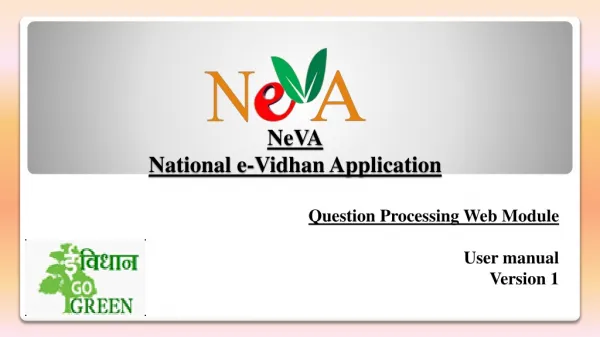 NeVA National e- Vidhan Application