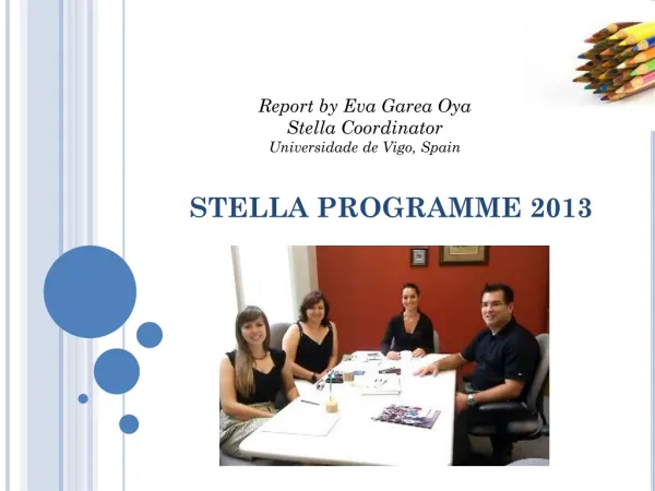 STELLA PROGRAMME 2013