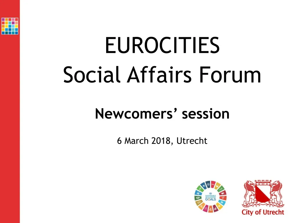 eurocities social affairs forum newcomers session