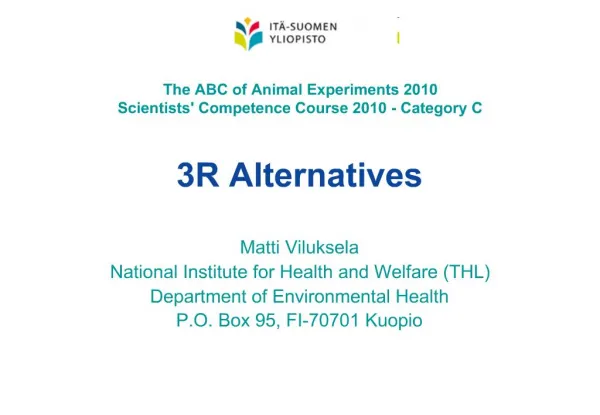 3R Alternatives