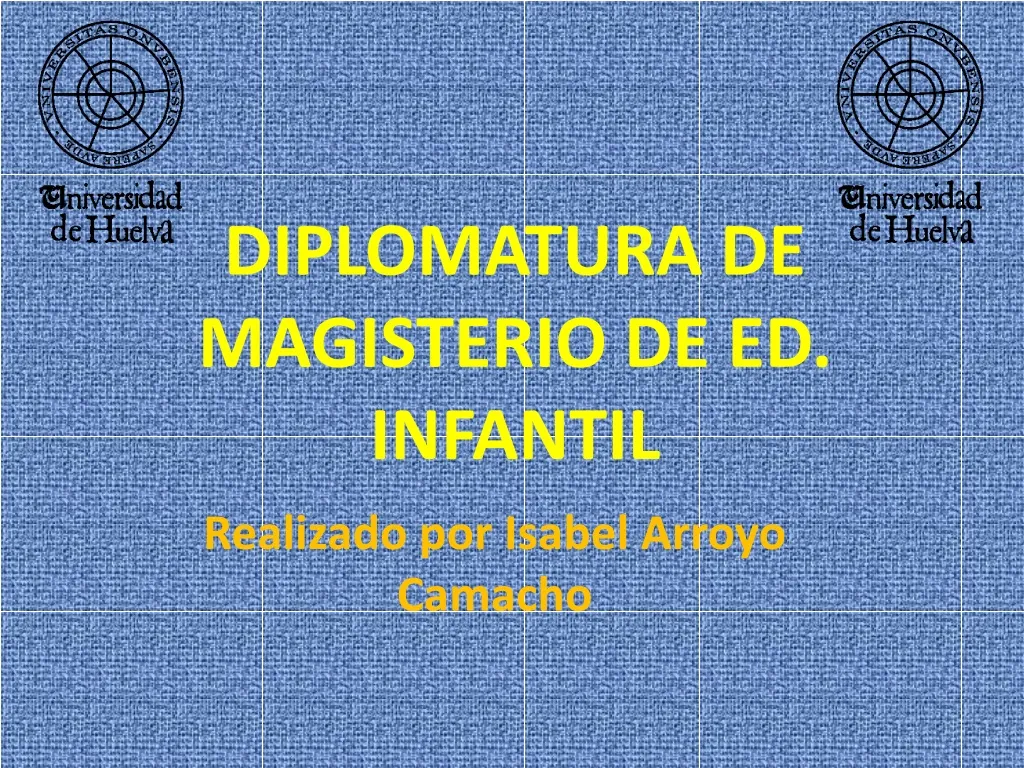 diplomatura de magisterio de ed infantil