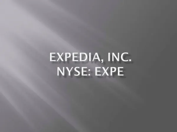 Expedia, INC. nyse: EXPE