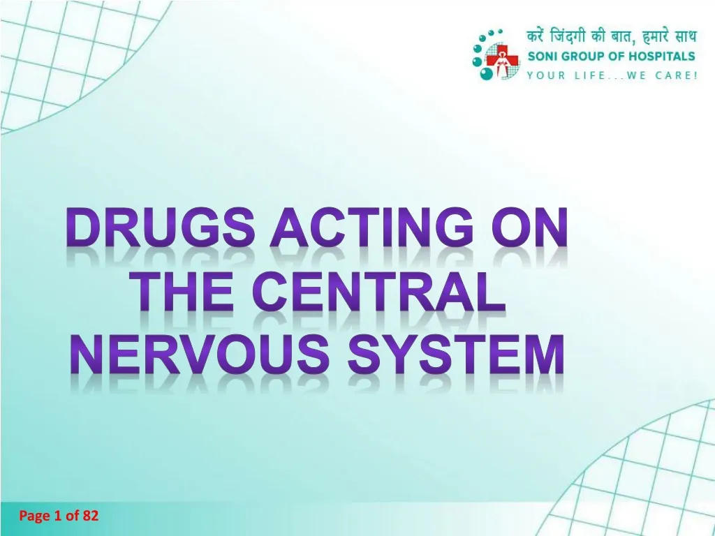 drugs acting on the central nervous system