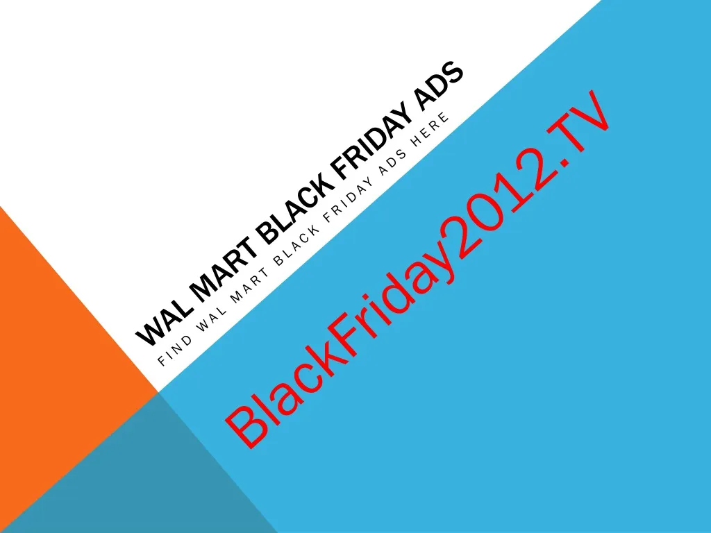 wal mart black friday ads