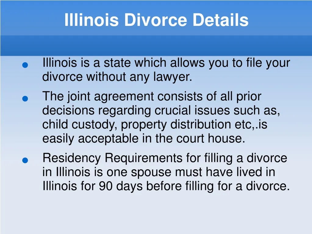illinois divorce details