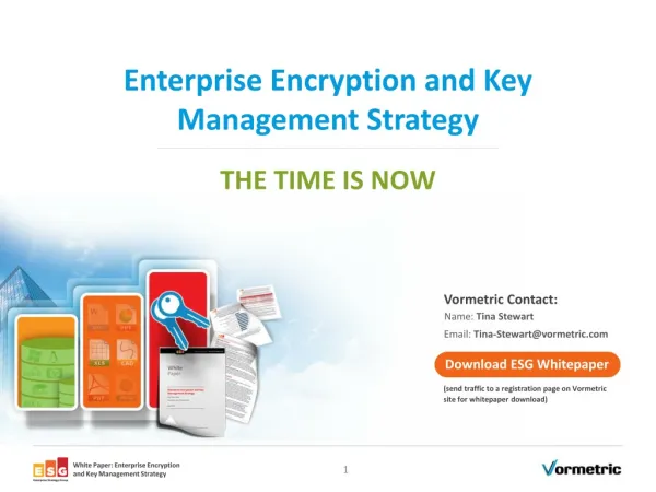 Enterprise Encryption and Key Management Strategy -Vormetric