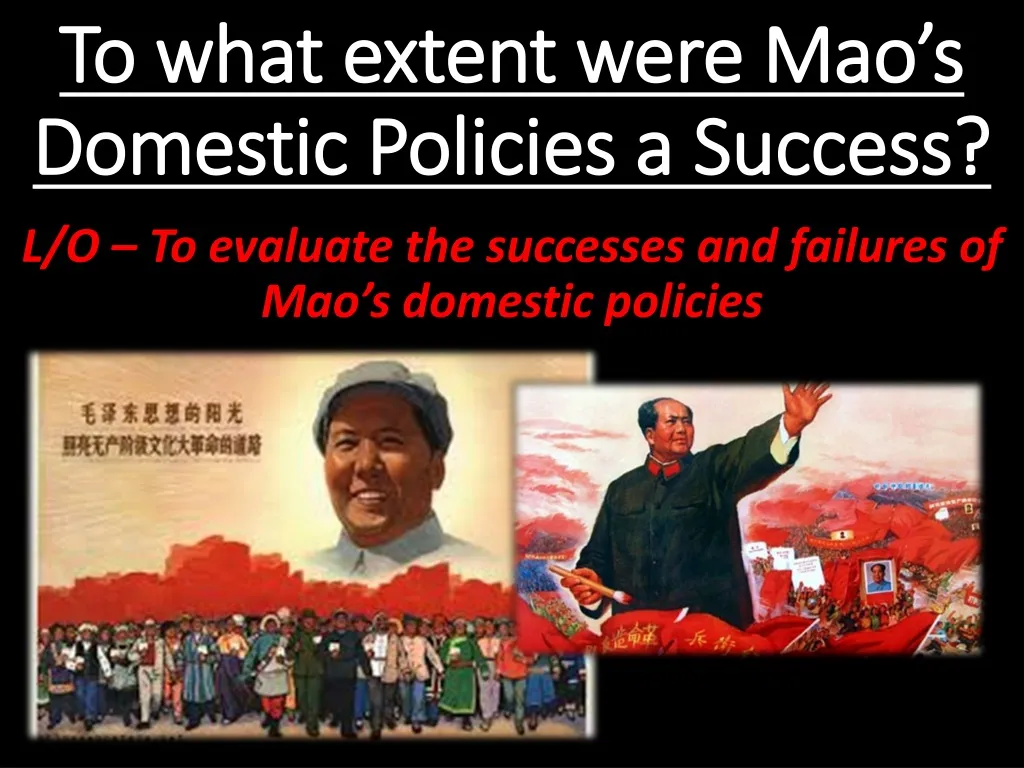 to what extent were mao s domestic policies a success