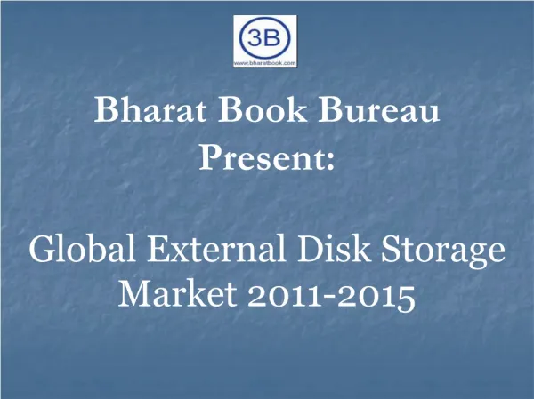 Global External Disk Storage Market 2011-2015