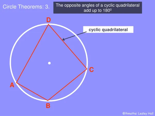 Circle Theorems: 3.